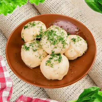 Галушки з м’ясом